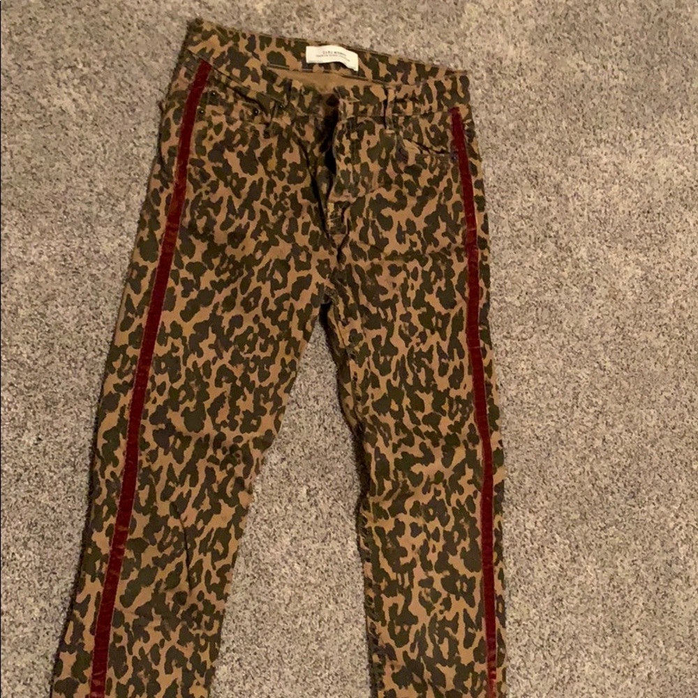 Cheetah print skinny jeans